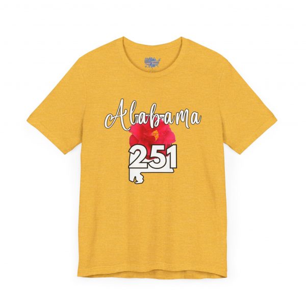 Alabama State Flower the Camellia 251 Area Code Tee by State of Mine, Casual Summer Wear, State Pride T-Shirt, Travel Souvenir, Gift for Him/Her, Festival Outfit, Outdoor Activities - Image 25