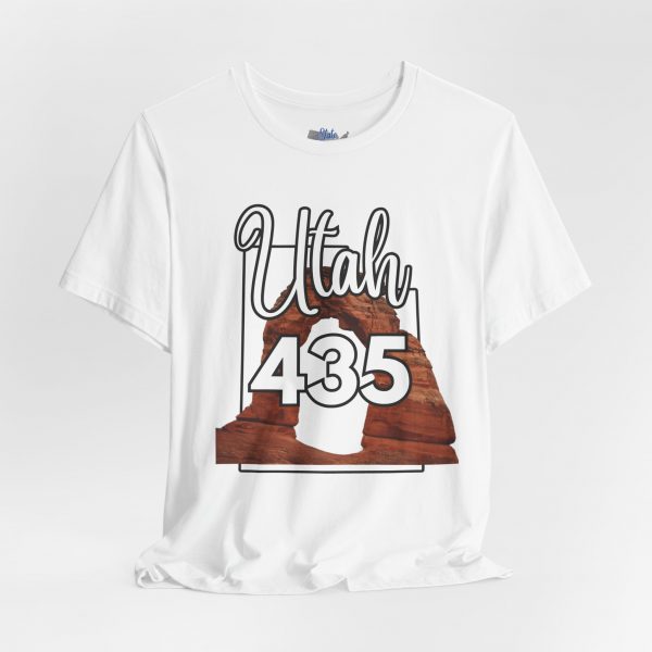 Utah 435 Area Code Arches by State of Mine. Unisex Jersey Tee, Outdoor Adventure Shirt, Travel Gift, Casual Wear, Summer Tee, Unique Design - Image 8
