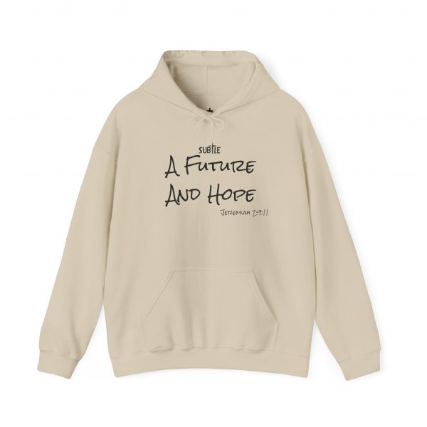 A Future and Hope by Subtle--Unisex Hoodie, Cozy Sweatshirt, Faith-Based Inspirational Apparel,  Jeremiah 23:11 - Image 13