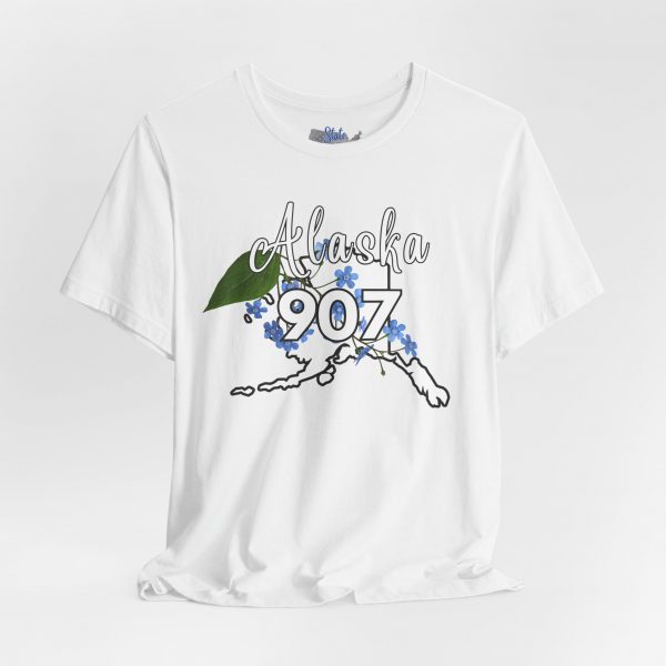 Alaska 907 Graphic Tee, Unisex Shirt, Gift for Travelers, Casual Wear, Summer Fashion, Alaska Souvenir - Image 3