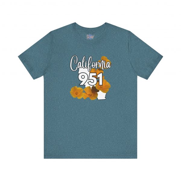California State Flower the California Poppy 951 Area Code by State of Mine Tee, Unisex Jersey Short Sleeve Shirt, Perfect for Gifts, Travel, and Casual Wear, Ideal for Summer, Birthdays, and [...] - Image 31