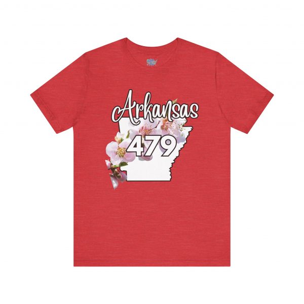 Arkansas State Flower The Apple Blossom 479 Area Code by State of Mine. Unisex Jersey Short Sleeve Tee - Cozy Everyday Wear, Casual Style, Summer Essentials, Gift for Friends, Graphic Tee - Image 52