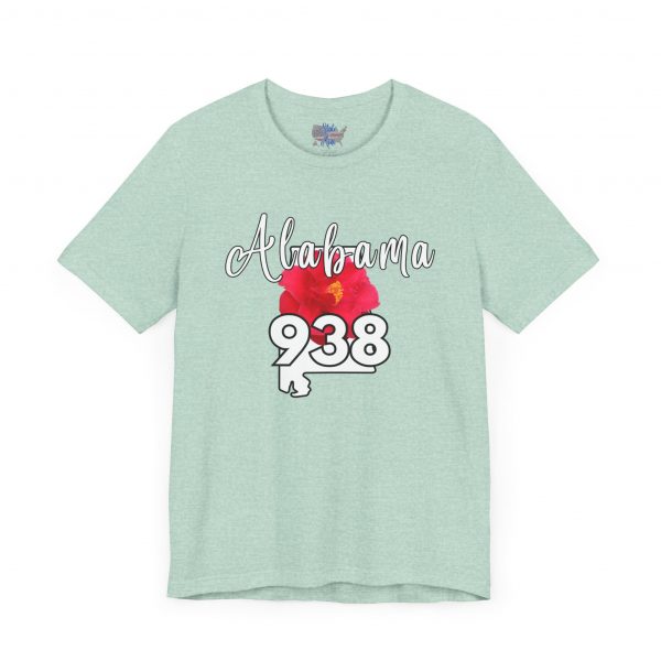 Alabama State Flower the Camellia 938 Area Code Tee by Simply Stated, Casual Summer Wear, State Pride T-Shirt, Travel Souvenir, Gift for Him/Her, Festival Outfit, Outdoor Activities - Image 33