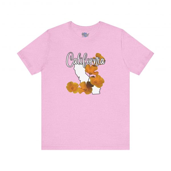 California State Flower the California Poppy by State of Mine Tee, Unisex Jersey Short Sleeve Shirt, Perfect for Gifts, Travel, and Casual Wear, Ideal for Summer, Birthdays, and [...] - Image 23