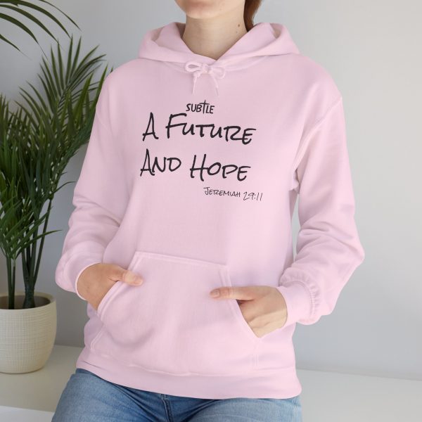 A Future and Hope by Subtle--Unisex Hoodie, Cozy Sweatshirt, Faith-Based Inspirational Apparel,  Jeremiah 23:11 - Image 39