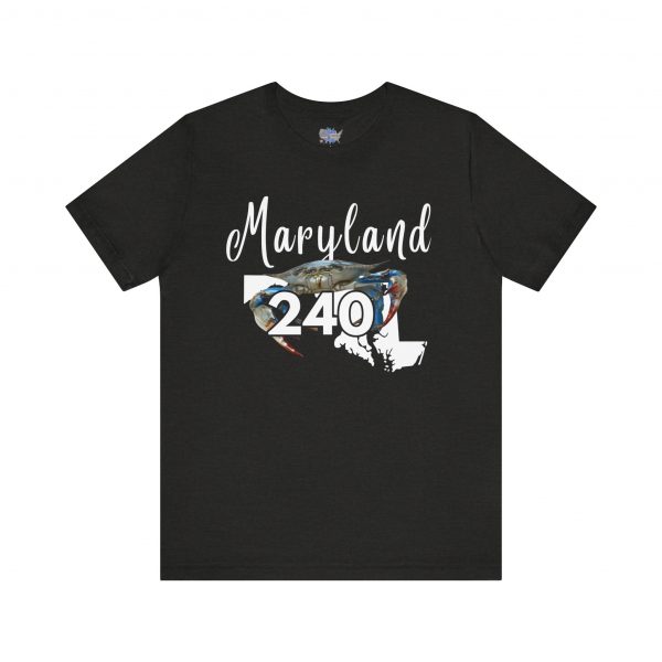 Maryland Blue Crabs Design 240 Area Code by State of Mine Short Sleeve Tee, Unisex Summer Shirt, State Pride Tee, Beach T-Shirt, Gift for Marylanders - Image 25
