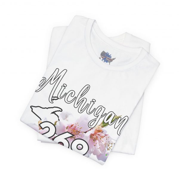 Michigan State Flower The Apple Blossom 269 Area Code by State of Mine. Unisex Jersey Short Sleeve Tee - Cozy Everyday Wear, Casual Style, Summer Essentials, Gift for Friends, Graphic Tee - Image 7