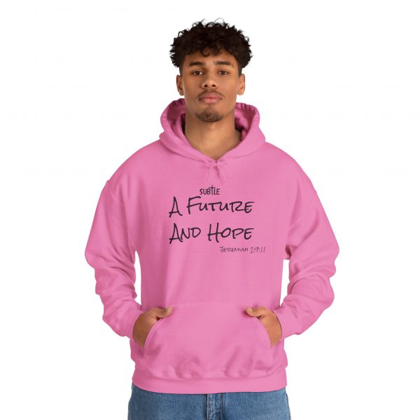 A Future and Hope by Subtle--Unisex Hoodie, Cozy Sweatshirt, Faith-Based Inspirational Apparel,  Jeremiah 23:11 - Image 44