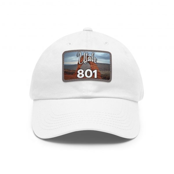 Utah Arches Dad Hat by State of Mine Featuring the 801 Area Code with Leather Patch, Beach Vibes Cap, Gift for Dad, Outdoor Hat, Casual Style Headwear - Image 25