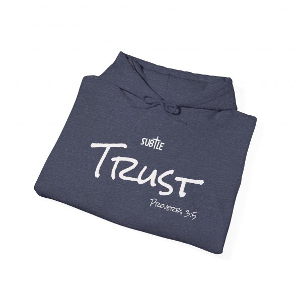 Trust by Subtle--Unisex Dark Colored Hoodie, Cozy Sweatshirt, Faith-Based Inspirational Apparel, Proverbs 3:5 - Image 40