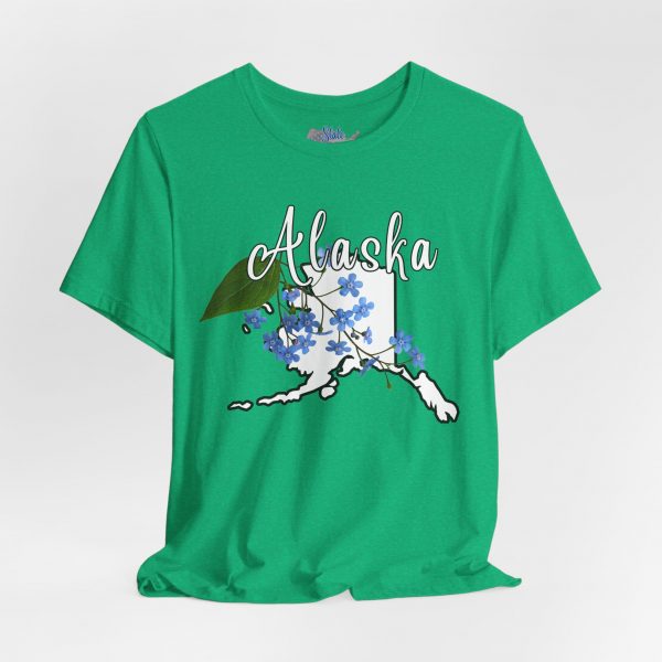 Alaska State Flower T-Shirt the Alpine Forget-Me-Not by State of Mine Graphic Tee, Unisex Shirt, Gift for Travelers, Casual Wear, Summer Fashion, Alaska Souvenir - Image 19