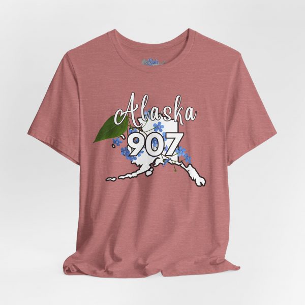 Alaska 907 Graphic Tee, Unisex Shirt, Gift for Travelers, Casual Wear, Summer Fashion, Alaska Souvenir - Image 7