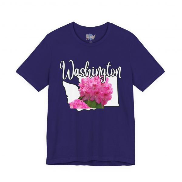 Washington State Flower the Pacific Rhododendron by State of Mine Tee, Unisex Jersey Short Sleeve Shirt, Perfect for Gifts, Travel, and Casual Wear, Ideal for Summer, Birthdays, and [...] - Image 25