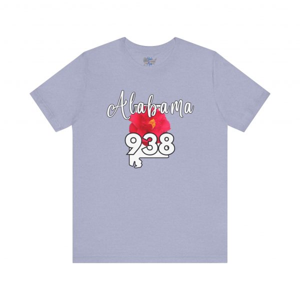 Alabama State Flower the Camellia 938 Area Code Tee by Simply Stated, Casual Summer Wear, State Pride T-Shirt, Travel Souvenir, Gift for Him/Her, Festival Outfit, Outdoor Activities - Image 43
