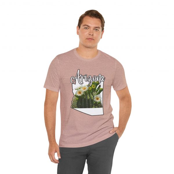 Arizona State Flower the Saguaro Blossom by State of Mine Tee, Unisex Jersey Short Sleeve Shirt, Perfect for Gifts, Travel, and Casual Wear, Ideal for Summer, Birthdays, and [...] - Image 4