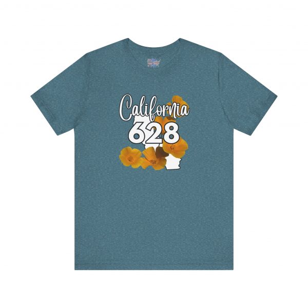 California State Flower the California Poppy 628 Area Code by State of Mine Tee, Unisex Jersey Short Sleeve Shirt, Perfect for Gifts, Travel, and Casual Wear, Ideal for Summer, Birthdays, and [...] - Image 31