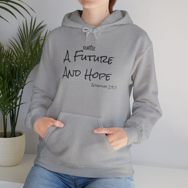 A Future and Hope by Subtle--Unisex Hoodie, Cozy Sweatshirt, Faith-Based Inspirational Apparel,  Jeremiah 23:11 - Image 19