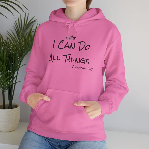 I Can Do All Things by Subtle--Unisex Hoodie, Cozy Sweatshirt, Faith-Based Inspirational Apparel, Philippians 4:13 - Image 43