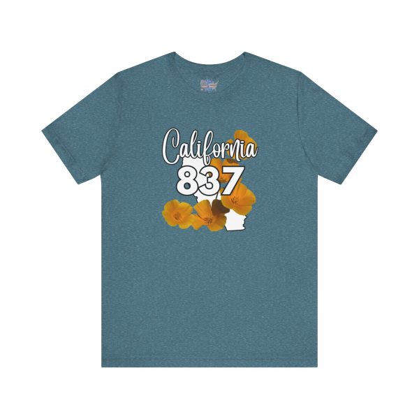 California State Flower the California Poppy 837 Area Code by State of Mine Tee, Unisex Jersey Short Sleeve Shirt, Perfect for Gifts, Travel, and Casual Wear, Ideal for Summer, Birthdays, and [...] - Image 31