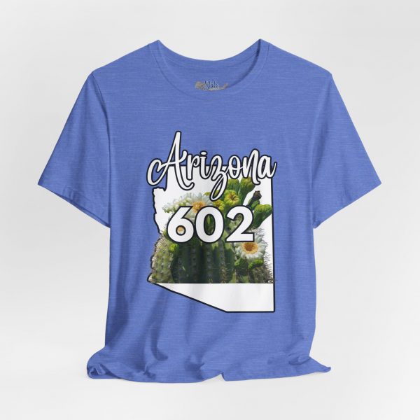 Arizona State Flower the Saguaro Blossom Area Code 602 by State of Mine  Tee, Unisex Jersey Short Sleeve Shirt, Perfect for Gifts, Travel, and Casual Wear, Ideal for Summer, Birthdays, and [...] - Image 3