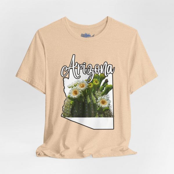 Arizona State Flower the Saguaro Blossom by State of Mine Tee, Unisex Jersey Short Sleeve Shirt, Perfect for Gifts, Travel, and Casual Wear, Ideal for Summer, Birthdays, and [...] - Image 5