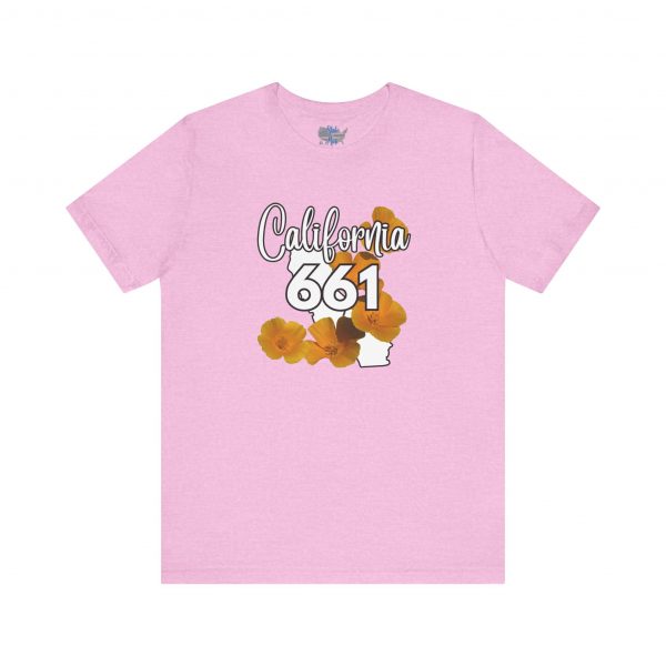California State Flower the California Poppy 661 Area Code by State of Mine Tee, Unisex Jersey Short Sleeve Shirt, Perfect for Gifts, Travel, and Casual Wear, Ideal for Summer, Birthdays, and [...] - Image 23
