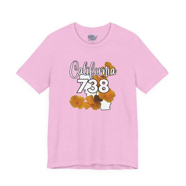California State Flower the California Poppy 738 Area Code by State of Mine Tee, Unisex Jersey Short Sleeve Shirt, Perfect for Gifts, Travel, and Casual Wear, Ideal for Summer, Birthdays, and [...] - Image 25
