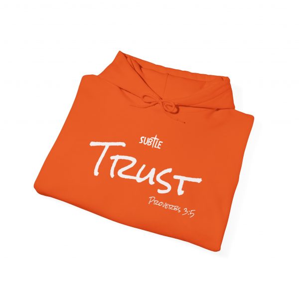 Trust by Subtle--Unisex Dark Colored Hoodie, Cozy Sweatshirt, Faith-Based Inspirational Apparel, Proverbs 3:5 - Image 32