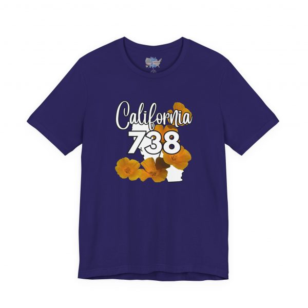 California State Flower the California Poppy 738 Area Code by State of Mine Tee, Unisex Jersey Short Sleeve Shirt, Perfect for Gifts, Travel, and Casual Wear, Ideal for Summer, Birthdays, and [...] - Image 21