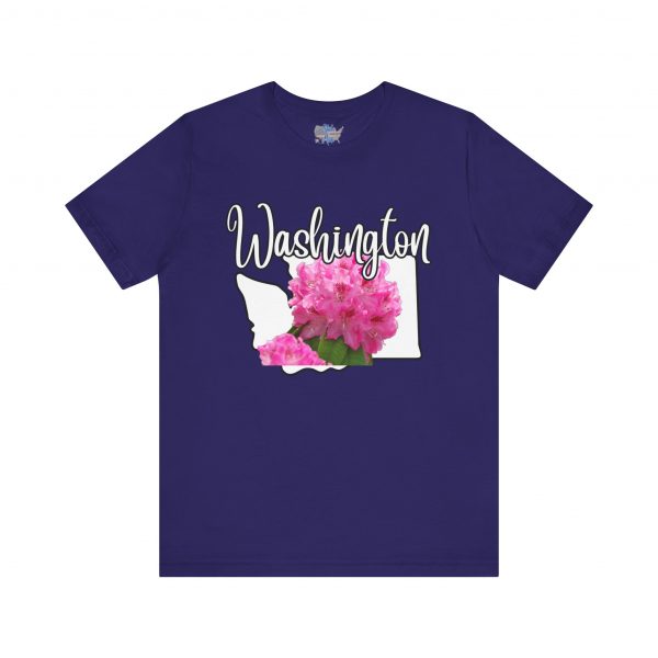 Washington State Flower the Pacific Rhododendron by State of Mine Tee, Unisex Jersey Short Sleeve Shirt, Perfect for Gifts, Travel, and Casual Wear, Ideal for Summer, Birthdays, and [...] - Image 23