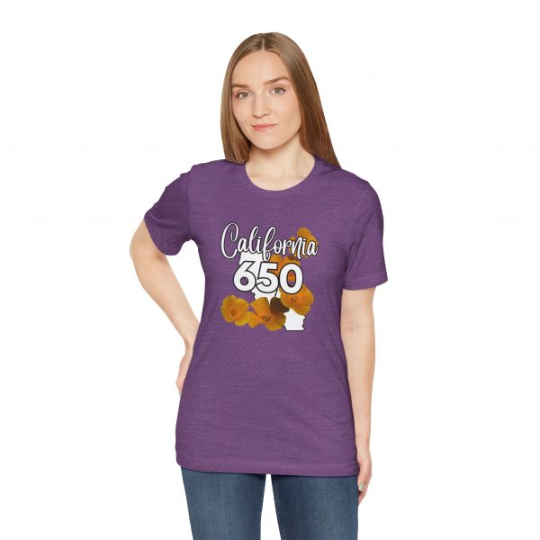 California State Flower the California Poppy 650 Area Code by State of Mine Tee, Unisex Jersey Short Sleeve Shirt, Perfect for Gifts, Travel, and Casual Wear, Ideal for Summer, Birthdays, and [...] - Image 18