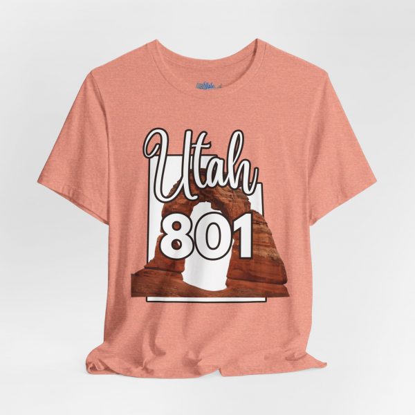 Utah 801 Area Code Arches by State of Mine. Unisex Jersey Tee, Outdoor Adventure Shirt, Travel Gift, Casual Wear, Summer Tee, Unique Design - Image 20