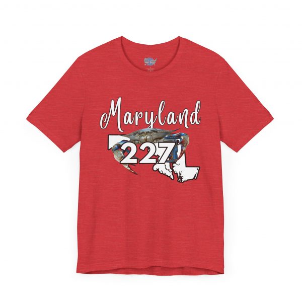Maryland Blue Crabs 227 Area Code by State of Mine Short Sleeve Tee, Unisex Summer Shirt, State Pride Tee, Beach T-Shirt, Gift for Marylanders - Image 51