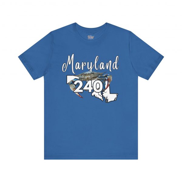 Maryland Blue Crabs Design 240 Area Code by State of Mine Short Sleeve Tee, Unisex Summer Shirt, State Pride Tee, Beach T-Shirt, Gift for Marylanders - Image 45