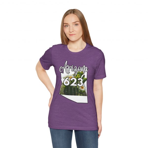 Arizona State Flower the Saguaro Blossom Area Code 623 by State of Mine  Tee, Unisex Jersey Short Sleeve Shirt, Perfect for Gifts, Travel, and Casual Wear, Ideal for Summer, Birthdays, and [...] - Image 24