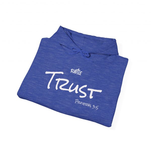 Trust by Subtle--Unisex Dark Colored Hoodie, Cozy Sweatshirt, Faith-Based Inspirational Apparel, Proverbs 3:5 - Image 44