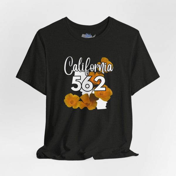 California State Flower the California Poppy 562 Area Code by State of Mine Tee, Unisex Jersey Short Sleeve Shirt, Perfect for Gifts, Travel, and Casual Wear, Ideal for Summer, Birthdays, and [...] - Image 9