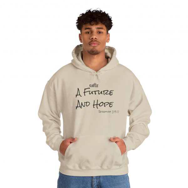 A Future and Hope by Subtle--Unisex Hoodie, Cozy Sweatshirt, Faith-Based Inspirational Apparel,  Jeremiah 23:11 - Image 16