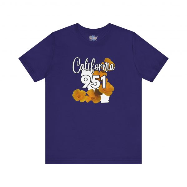 California State Flower the California Poppy 951 Area Code by State of Mine Tee, Unisex Jersey Short Sleeve Shirt, Perfect for Gifts, Travel, and Casual Wear, Ideal for Summer, Birthdays, and [...] - Image 19