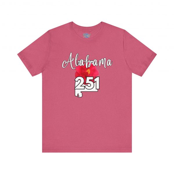 Alabama State Flower the Camellia 251 Area Code Tee by State of Mine, Casual Summer Wear, State Pride T-Shirt, Travel Souvenir, Gift for Him/Her, Festival Outfit, Outdoor Activities - Image 51