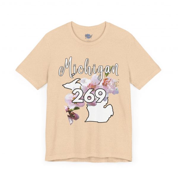 Michigan State Flower The Apple Blossom 269 Area Code by State of Mine. Unisex Jersey Short Sleeve Tee - Cozy Everyday Wear, Casual Style, Summer Essentials, Gift for Friends, Graphic Tee - Image 18