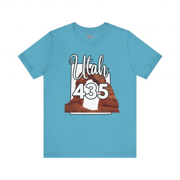 Utah 435 Area Code Arches by State of Mine. Unisex Jersey Tee, Outdoor Adventure Shirt, Travel Gift, Casual Wear, Summer Tee, Unique Design - Image 45