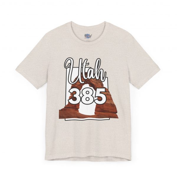 Utah 385 Area Code Arches by State of Mine. Unisex Jersey Tee, Outdoor Adventure Shirt, Travel Gift, Casual Wear, Summer Tee, Unique Design - Image 18