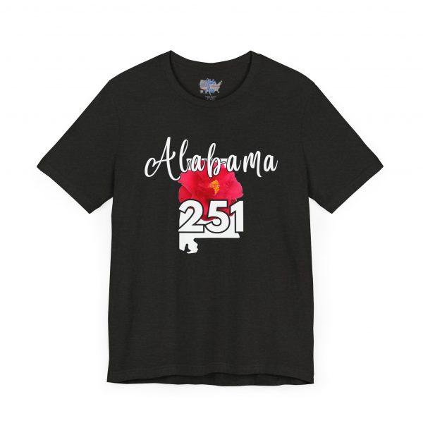 Alabama State Flower the Camellia 251 Area Code Tee by State of Mine, Casual Summer Wear, State Pride T-Shirt, Travel Souvenir, Gift for Him/Her, Festival Outfit, Outdoor Activities - Image 17
