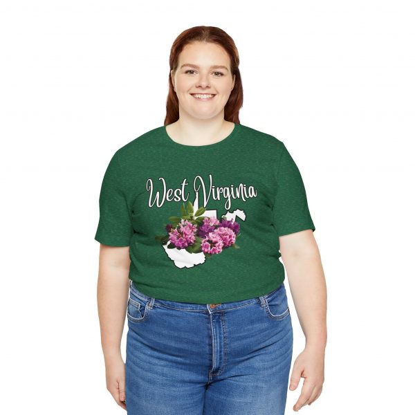 West Virginia State Flower the Rhododendron by State of Mine Tee, Unisex Jersey Short Sleeve Shirt, Perfect for Gifts, Travel, and Casual Wear, Ideal for Summer, Birthdays, and [...] - Image 18