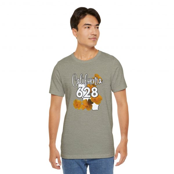 California State Flower the California Poppy 628 Area Code by State of Mine Tee, Unisex Jersey Short Sleeve Shirt, Perfect for Gifts, Travel, and Casual Wear, Ideal for Summer, Birthdays, and [...] - Image 14