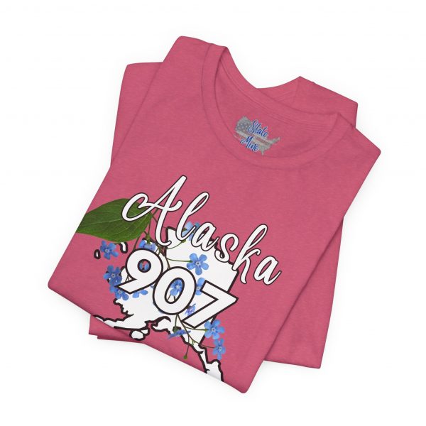 Alaska 907 Graphic Tee, Unisex Shirt, Gift for Travelers, Casual Wear, Summer Fashion, Alaska Souvenir - Image 24