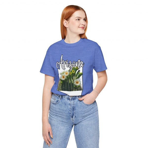 Arizona State Flower the Saguaro Blossom by State of Mine Tee, Unisex Jersey Short Sleeve Shirt, Perfect for Gifts, Travel, and Casual Wear, Ideal for Summer, Birthdays, and [...] - Image 2