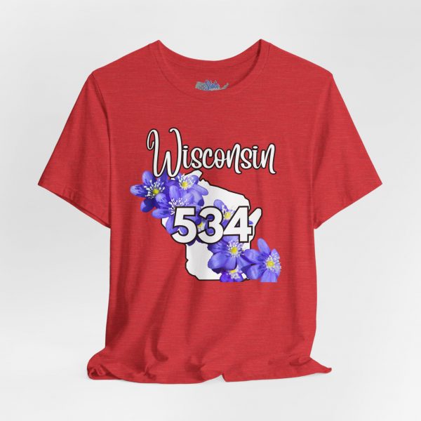 Wisconsin State Flower the Blue Violet by State of Mine Area Code 534 Tee, Unisex Jersey Short Sleeve Shirt, Perfect for Gifts, Travel, and Casual Wear, Ideal for Summer, Birthdays, and [...] - Image 25