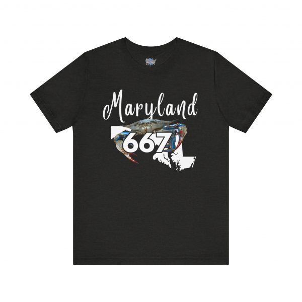Maryland Crabs 667 Area Code by State of Mine Short Sleeve Tee, Unisex Summer Shirt, State Pride Tee, Beach T-Shirt, Gift for Marylanders - Image 29